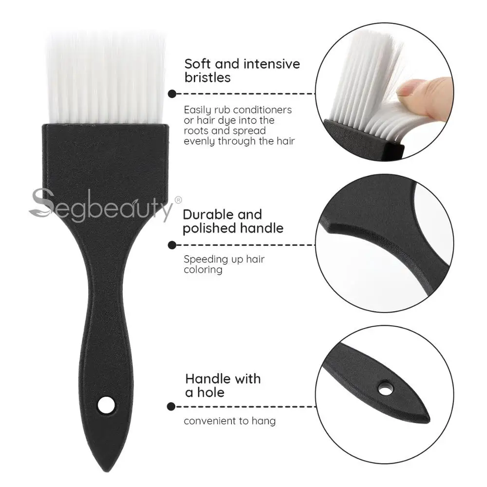 Segbeauty 3 шт. кисть для окрашивания волос салонов баляж мягкая щетина более легкого