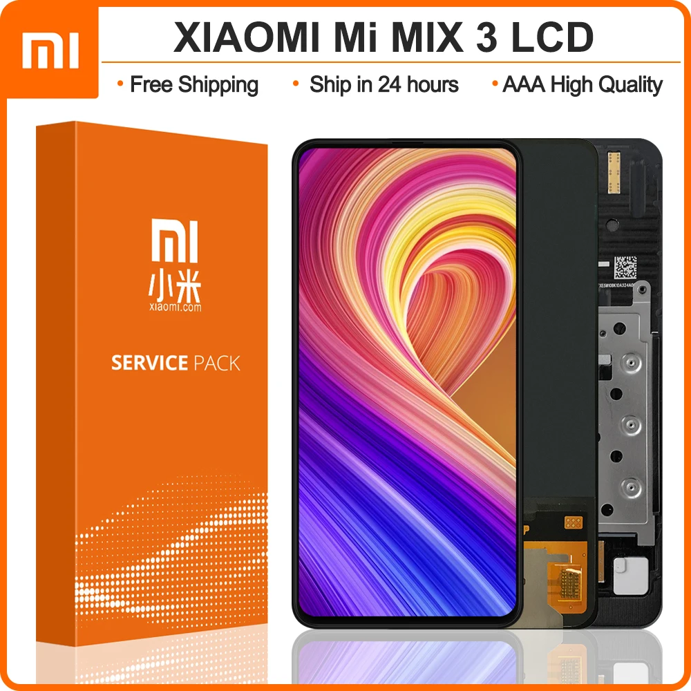 Оригинальный ЖК-дисплей 6 39 &quotдля Xiaomi Mix3 сенсорный экран дигитайзер в сборе