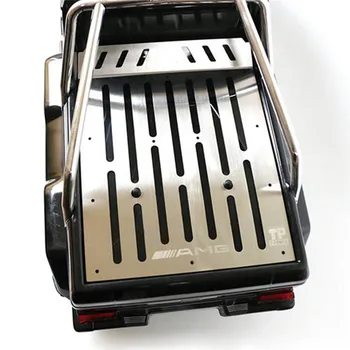 

​ Platform Decorative Board Durable Stainless Steel Trunk Plate Carrier for Traxxas Benz TRX-6 G63 RC Car Upgrade Parts