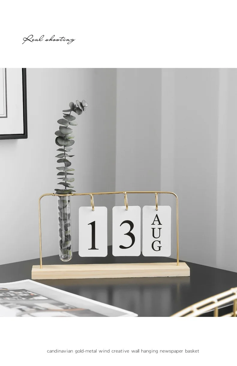 2021 heißer Kalender Glas Hydrokultur Vase Dekoration Kreative Multi-zweck Wohnzimmer Büro Schlafzimmer Ornamente – Detail 5
