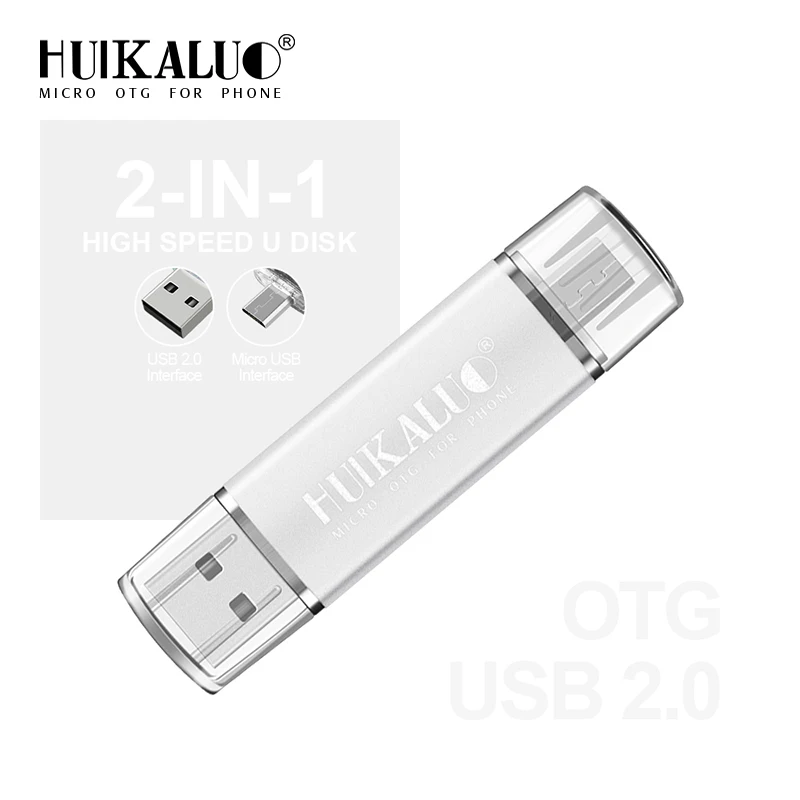Цветной OTG USB флэш-накопитель micro otg 16 ГБ 32 ГБ Флешка 4 Гб 6 ГБ 64 Гб U диск USB флэш-накопитель для компьютера/Android телефона - Цвет: Белый