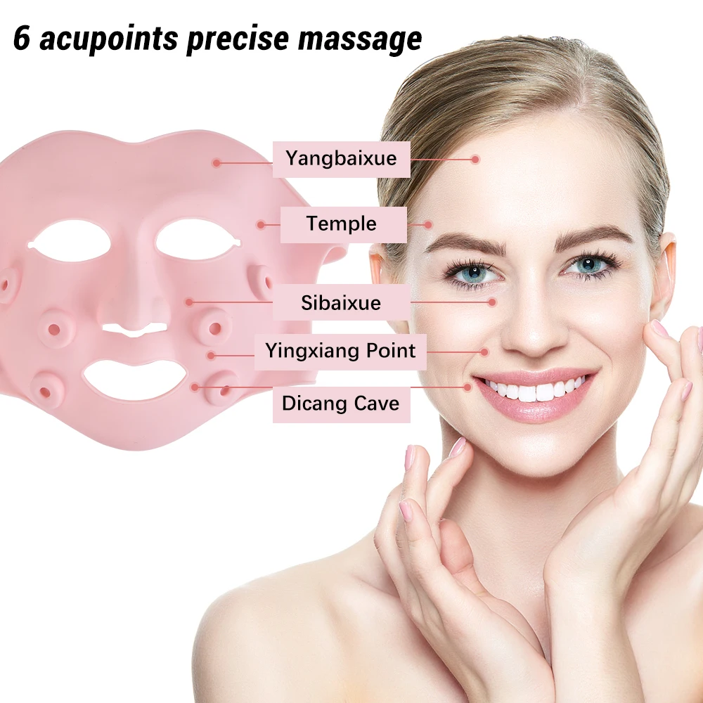 EMS Microcurrent Face Lift Machine Red Light Therapy Facial Masaj Anti-îmbătrânire Rid Coreean Skincare Hidratare LED Masca Frumusețe_voghion.com