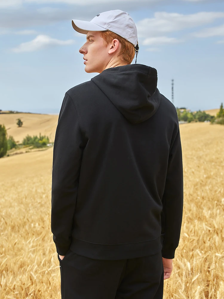 Pioneer Camp уличные мужские толстовки-худи Повседневная хлопковая Осенняя модная черная толстовка Мужские пуловеры Топы AWY901594