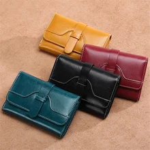 Fashion Luxury Female Genuine Leather Wallet Women Long Anti Theft RFID Wallets Credit Card Holder Purse Woman Clutch Bag