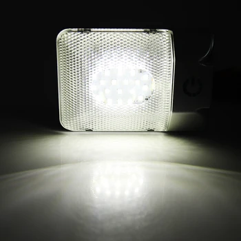 

24 LED Boat RV Roof Dome Light With Touch Adjustable Switch White Lamp Ceiling Lighting for Car / RV / Boat