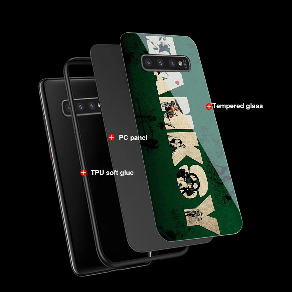 Banksy Art Glass Case for Samsung Galaxy S21 A51 S20 A50 A71 A70 S10 S9 S8 A21S M31 S10e A20 A30 Note 20 10 9 8 Lite Plus Ultra