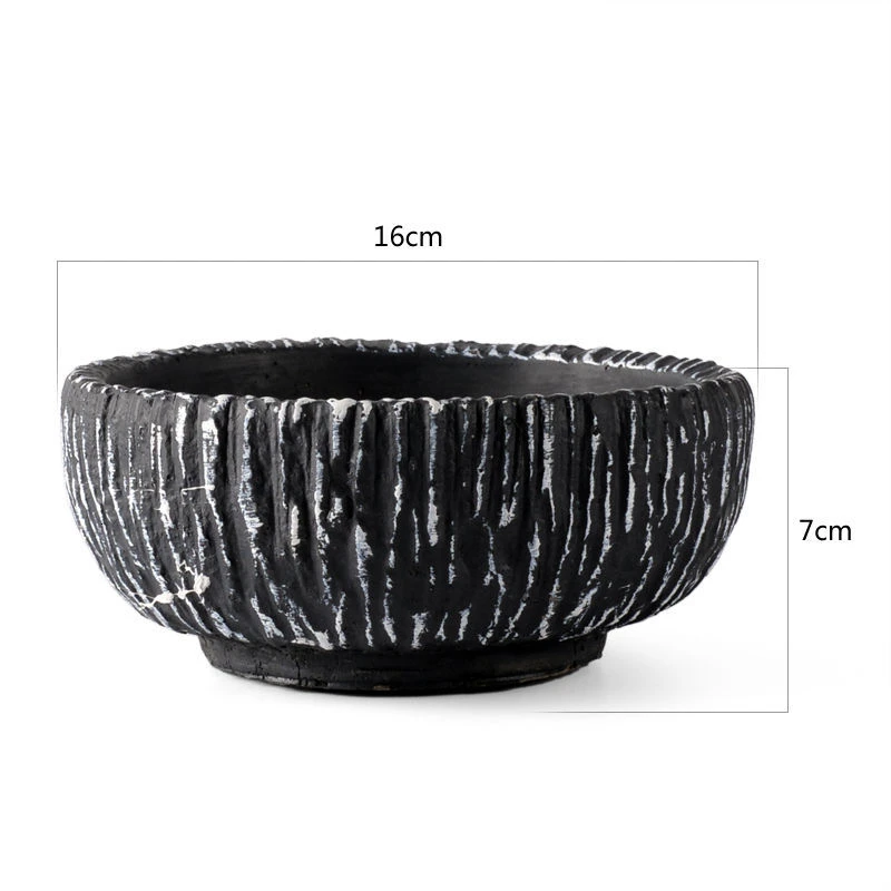 Hydroponics Flowerpot Indoor Lotus Bowl Water Lilies Copper Grass Narcissu Meaty Flowerpot Cement Flowerpot