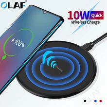 Олаф 10 Вт Qi Беспроводное зарядное устройство для samsung Galaxy S10 S9/S9+ S8 Note 9 USB быстрая зарядка для iPhone 11 Pro XS Max XR X 8 Plus