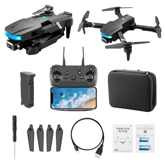 New LS878 Mini Drone 4K HD Wide Angle Dual Camera 1080P FPV Height Maintained RC Dron Foldable Quadcopter Helicopter Toy VS E525 6