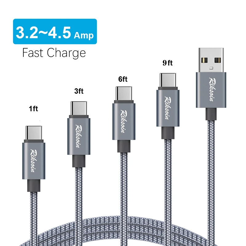 Usb type C кабель для huawei samsung S9 S8 Быстрая зарядка зарядный провод USB Xiaomi mi9 Redmi note