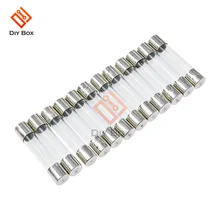 100 шт 5x20 мм 6X30 мм 250 в быстро продуваемая трубка Стеклянные Предохранители комплект для крана 1A 2A 3A 4A 5A 7A 8A 10A AMP Fusibles автоматический тепловой предохранитель