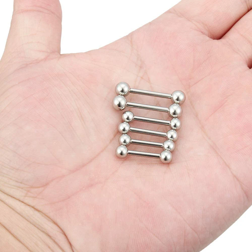 Body Piercing Jewelry Nipple Shield Barbell 3 Pair
