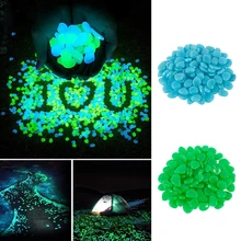 100 шт светится в темноте садовые камни светящиеся камни для дорожек садовая дорожка Патио газон сад двор Декор светящиеся камни