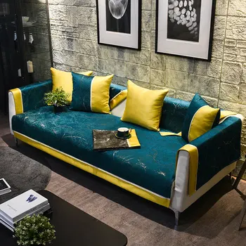 

Modern Sofa Cushion Cover 3/2/1 Seater Couch Cover for Living Room Solid Color Non-slip Slipcover Furniture Protector All Season