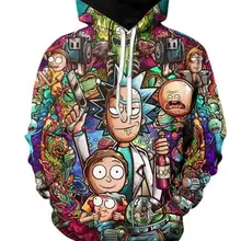 Толстовки в стиле Харадзюку, пуловер, интеросвенсиональный SPACC, полицейский Рик и Морти, 08128618, безумный учёный, цифровой принт, толстовка