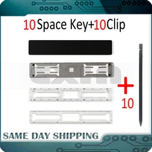 Lote de 10 unidades de llaves de barra espacial para ordenador portátil, con Clip para Macbook Pro, Retina de 13