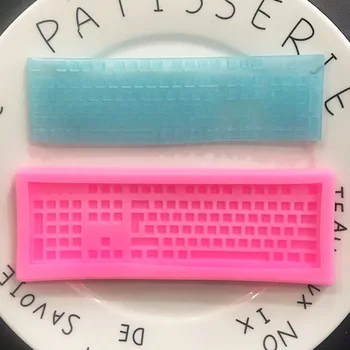 

Computer Keyboard Fondant Silicone Mold Decoration DIY Chocolate Polymer Clay Mode Mobile Phone di jiao mo