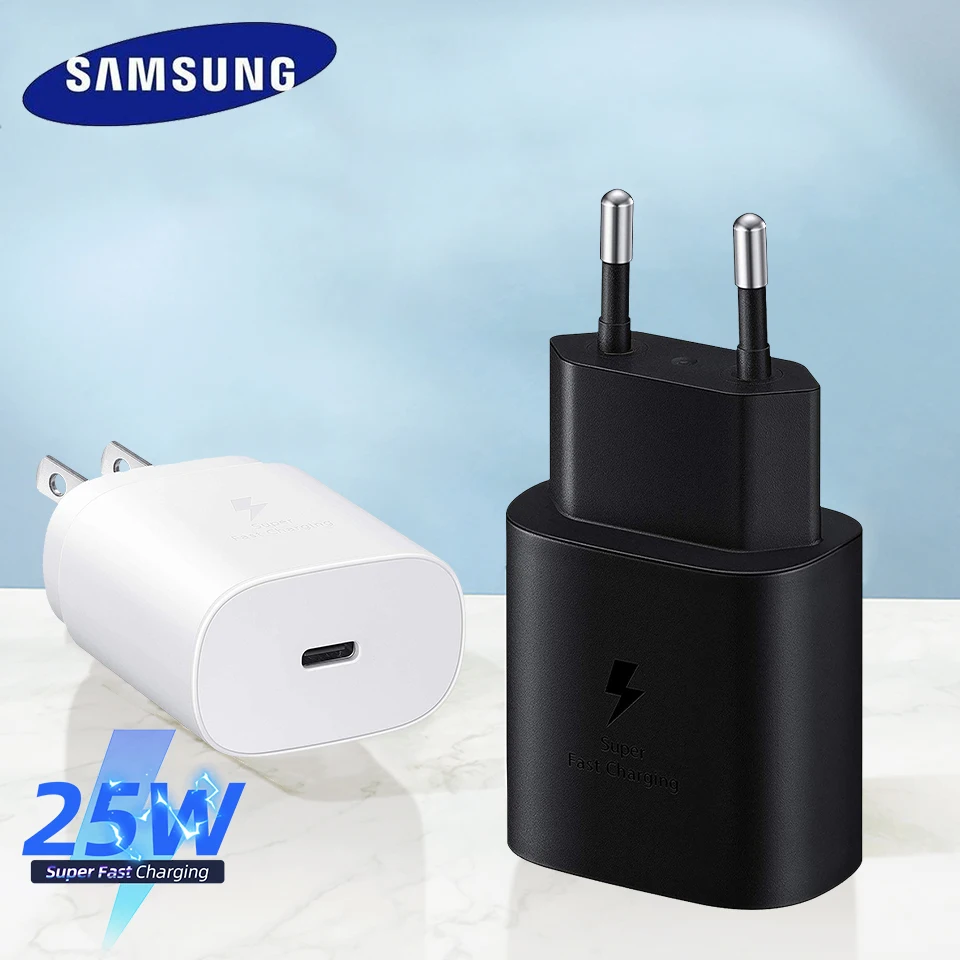 Портативное зарядное устройство Pd 25 Вт европейская вилка Samsung S21 Note 20 Ultra S20 Xiaomi Usb C