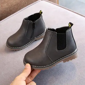 

Top Selling Winter Warm Child girls boys Boots Shoes kids Boots Flat leather Kids Children Baby girls boys sneakers