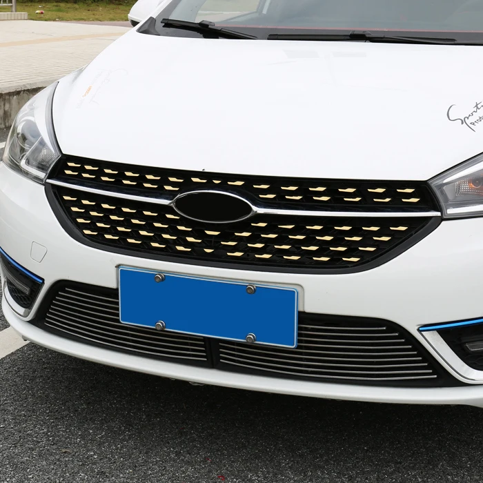 Для Chery ARRIZO5 ARRIZO 5, новинка, нержавеющая сталь, управление, передняя сторона, звездная сетка, блестки, Внешнее украшение, автомобильные аксессуары