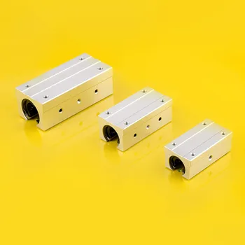

1pcs SBR16LUU SBR20LUU SBR25LUU SBR30LUU aluminum block Linear motion ball bearing slide block match use SBR linear guide rail