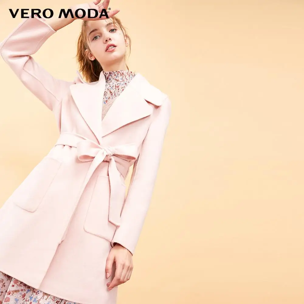 Vero Moda Женская Осень 61% шерсть Чистый простой пальто шерстяное пальто | 318327528