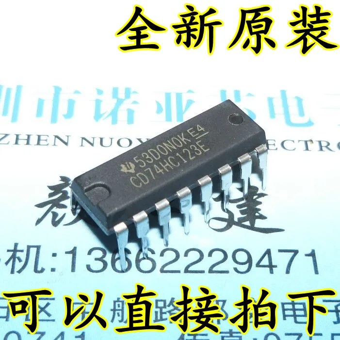 10 шт./лот CD74HC123E 74HC123E многочастотный осциллятор DIP-16