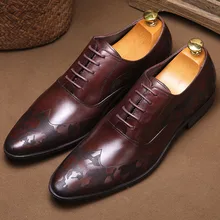 2019 Handmade Genuine Leather Men's Designer Dress Shoes Italy Designer Fashion Wedding Party Mens Oxford Shoes 2019 Handmade Genuine Leather Men's Designer Dress Shoes Italy Designer Fashion Wedding Party Mens Oxford Shoes