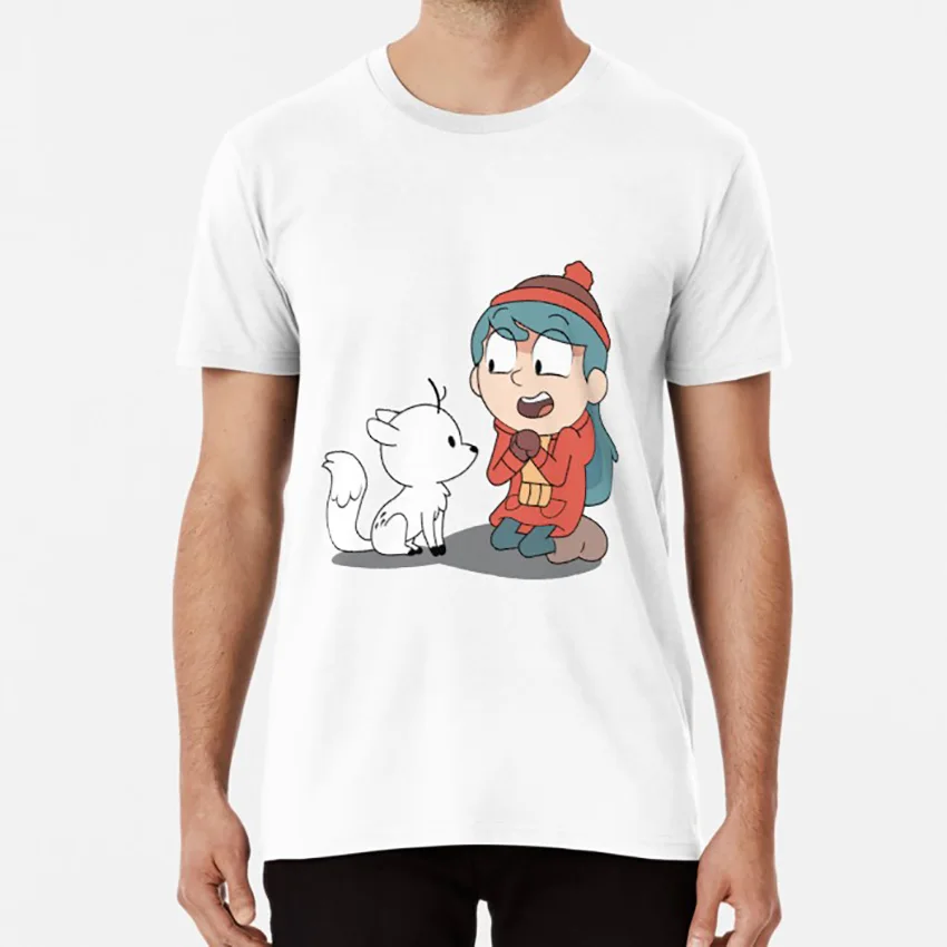 Футболка Hilda and twig сидя hilda netflix мультфильм ребенок девочка пачкающая гигантский