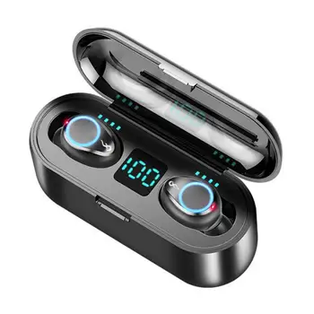 

Bluetooth Wireless Headphones with Microphone Sports Waterproof Bluetooth Earphones HIFI Stereo Noise Cancelling Headset Earbuds