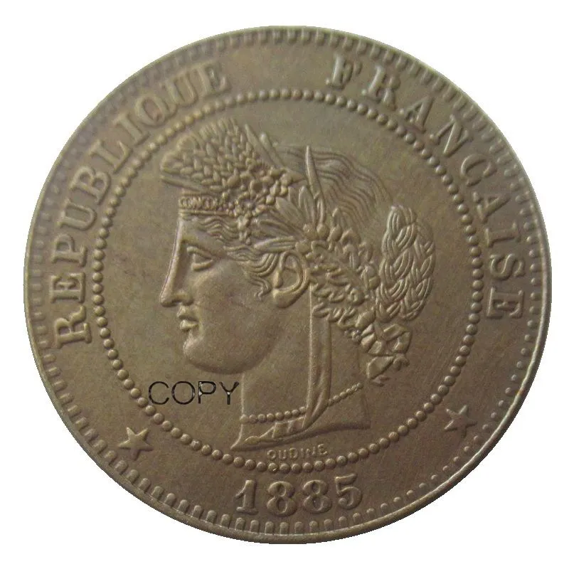 5 сантимов 1885 в копия монет
