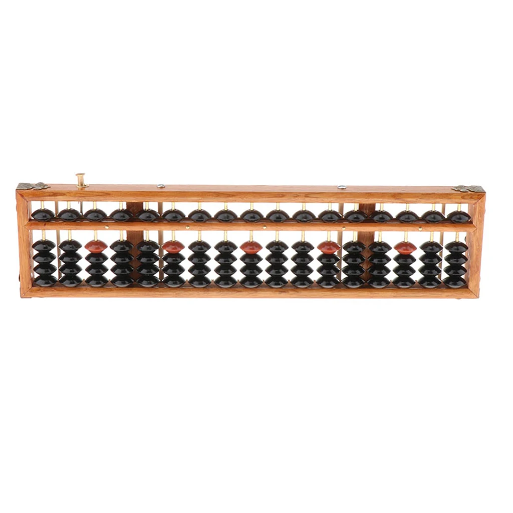 17 Digit Rods Standard Abacus Soroban, Chinese Japanese Calculator Counting Tool, for Kids Toddlers and Adults