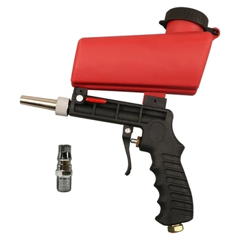

90PSI Portable Gravity Pneumatic Sandblaster Gun Device Spray Gun Power Tool Small Sand Blasting Machine