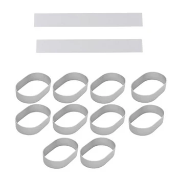 

20Pcs Oval Semi-Cooked Cheese Aluminum Mold 200 Cheese Cake Mold Semi-Cooked Cheese Edge Release Paper Cake Setting Tool