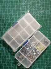 Caja de Herramientas para garaje, organizador de plástico, contenedor de almacenamiento, tornillo para maleta, caja de herramientas de joyería profesional, componentes electrónicos
