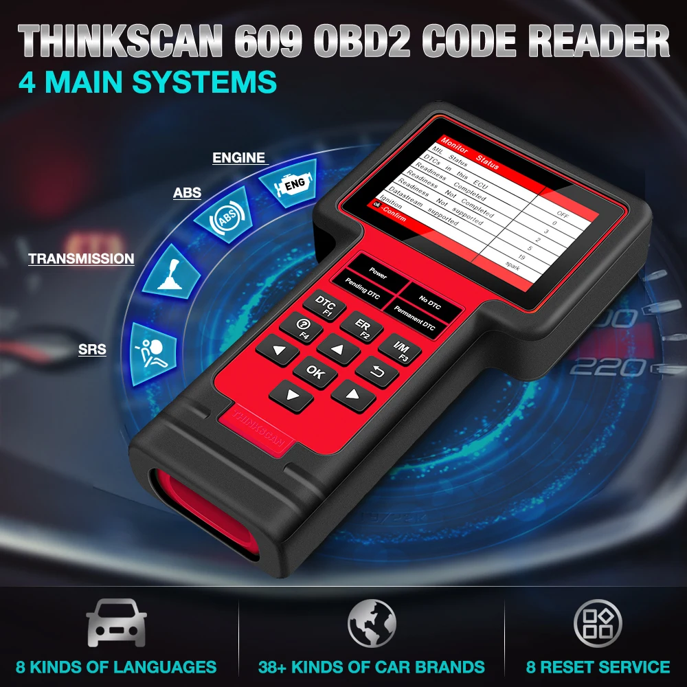 ThinkCar obd считыватель кодов ThinkScan ECU Диагностика EPB SAS DPF масло SRS сброс услуги