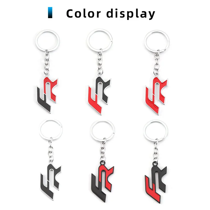Metal Keychain Car Keychain FR Keyring Metal Key Chain Ring Holder Badge For Seat Alhambra Leon Ateca Arona Altea ltea Cupra Toledo Tarraco