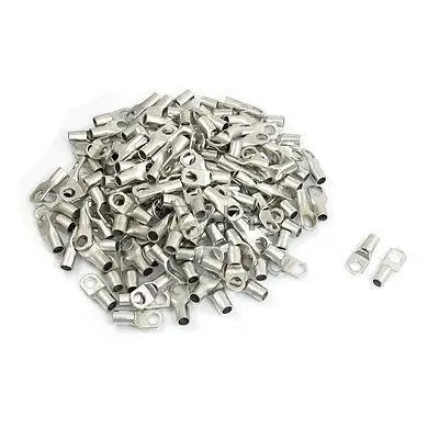 

200 Pcs Non-insulated Ring Tongue Terminals Connector for 16-14 AWG