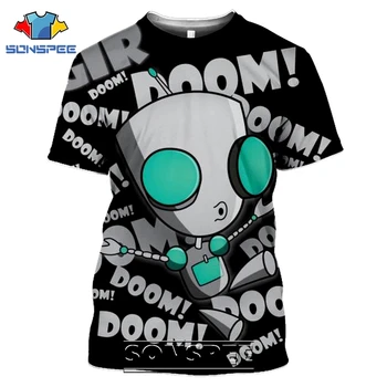 

Invader Zim T-shirts SONSPEE 3D Print Men Women Casual Streetwear Harajuku Anime Short Sleeve Funny Cartoon Tv Tees Tops Shirt