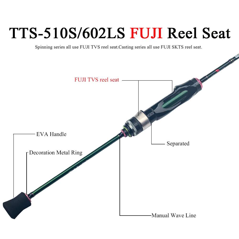 KUYING Teton 1.75m 5'10 Fishing Rod 5