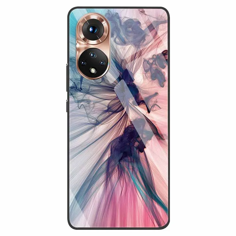 Luxury Tempered Glass Phone Case with Fashion Bumper