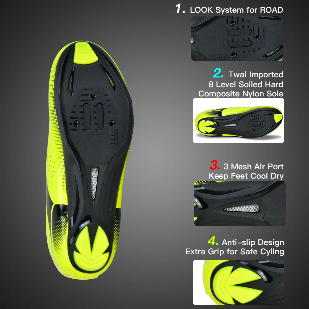 Cycling Shoes Road MTB Cycling Shoes Pro Light Pro Breathable Bike Sneakers Bicycle Shoes Race SPD Lock Shoes Men Women EU Size