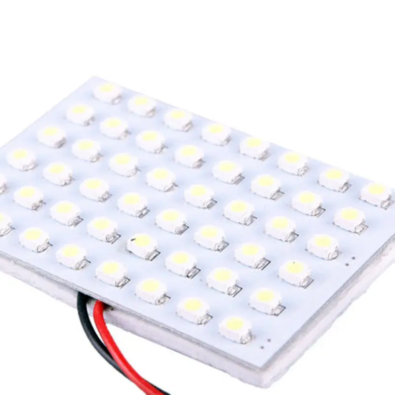 2X белый светильник для салона автомобиля 48SMD светодиодный T10 BA9S
