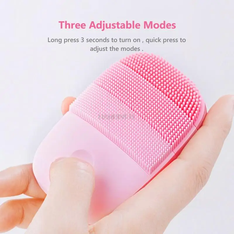 

Facial Cleansing Brush Face Skin Care Tools Waterproof Silicone Electric Sonic Cleanser Facial Beauty Massager