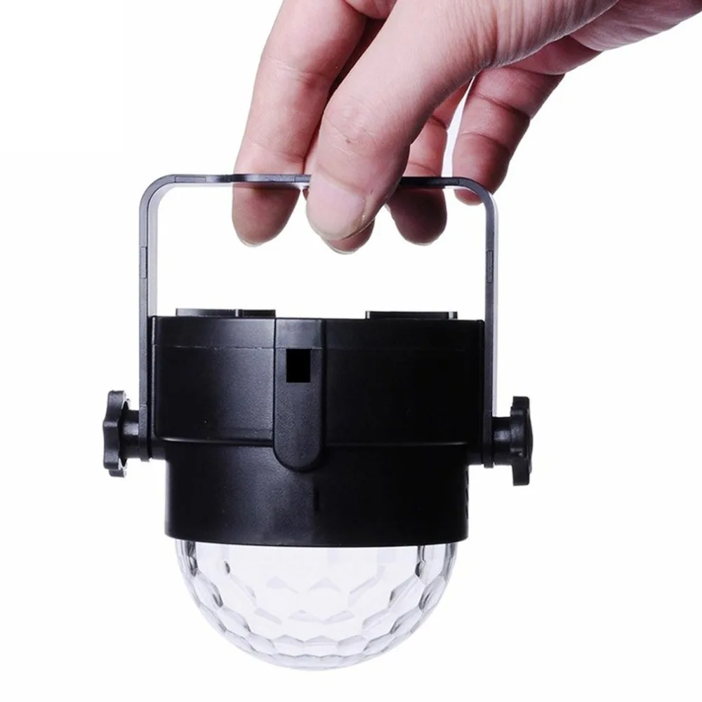 ICOCO Мини диско кристалл магический светодиодный сценический шар светильник с дистанционным голосовым управлением