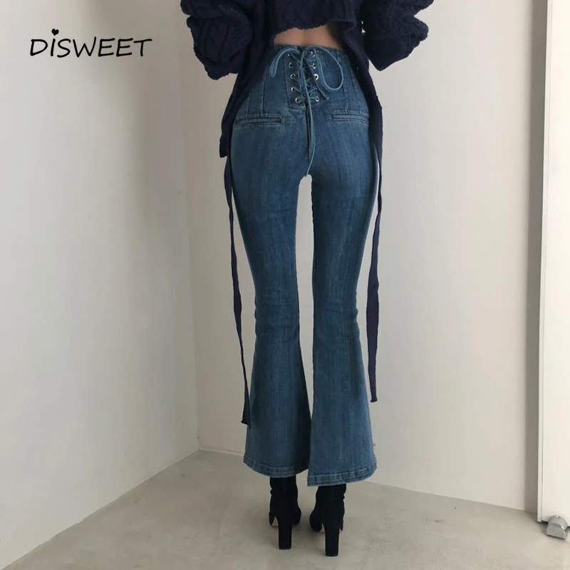 high waist stretch jeans ladies