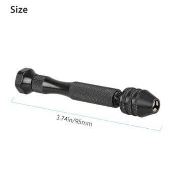 

26Pcs Metal Precision Pin Vise Hand Drill Mini Micro0.5-3.0mm Bits Set DIY Tool