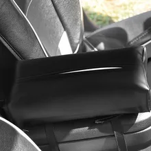 Автомобильная тканевая коробка, автомобильный солнцезащитный козырек, тканевая коробка, чехол, портативная тканевая Автомобильная внутренняя кожаная коробка, удобный чехол, аксессуары X6C9