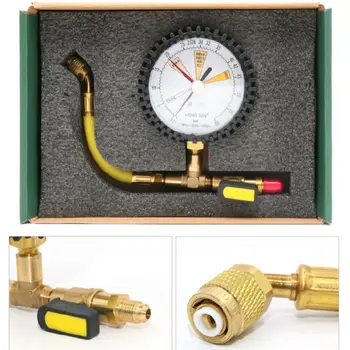 

Nitrogen Pressure Test Gauge for R134a R22 R407C R410A for Car Air Conditioner
