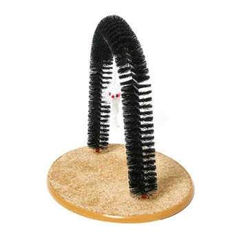 

Pet Comb Cat Rub Brush Scratching Rub Itch Maker Arched-Shaped Cat Automatic Massage Itching Maker Petting Post Supplies